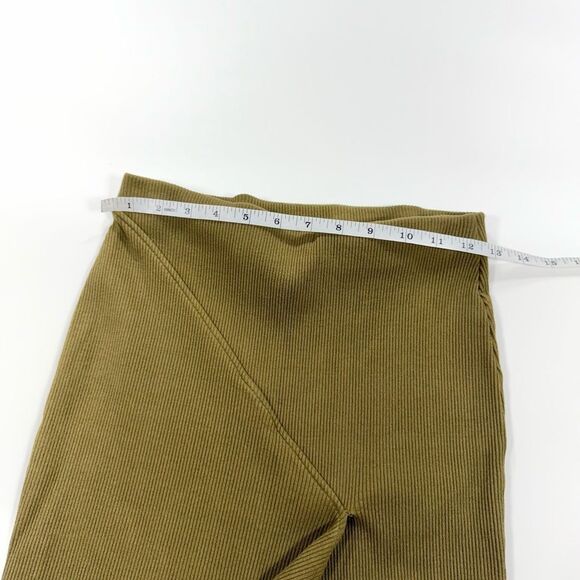 Zara Olive Green Asymmetrical Midi Skirt - Picture 7 of 7